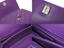 Load image into Gallery viewer, 極美品 CHANEL シャネル 2WAYチェーンショルダーバッグ マトラッセ ココハンドル トップハンドル キャビアスキン 紫 中古 56510