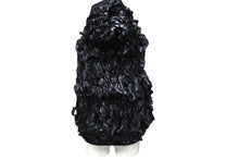 Load image into Gallery viewer, CHANEL シャネル スポーツライン リボンベスト フード付き P36696V26360 ナイロン ブラック サイズ38 美品 中古 56545