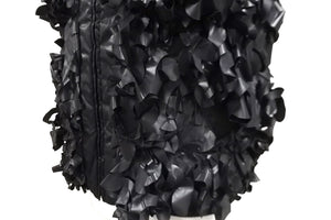 CHANEL シャネル スポーツライン リボンベスト フード付き P36696V26360 ナイロン ブラック サイズ38 美品 中古 56545