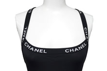 Load image into Gallery viewer, CHANEL シャネル スイムウェア 水着 ロゴ ワンピース 1990年 ヴィンテージ カール・ラガーフェルド ブラック 34 美品 中古 56547