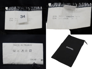 CHANEL シャネル スイムウェア 水着 ロゴ ワンピース 1990年 ヴィンテージ カール・ラガーフェルド ブラック 34 美品 中古 56547