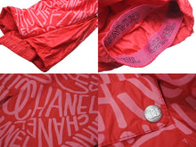 Load image into Gallery viewer, 新品未使用 CHANEL シャネル スキーパンツ P70628V62737 ナイロン ピンク レッド レタリング サイズ40 中古 56550