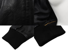 Load image into Gallery viewer, CHANEL シャネル ココマーク レザー ジャケット ブラック ロゴ アウター シルク ヴィンテージ サイズ36 良品 中古 56554