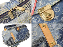 Load image into Gallery viewer, LOUIS VUITTON ルイヴィトン ボウリィ トートバッグ パッチワーク ハンドバッグ ゴールド ブルー CE1097 M95376 美品 中古 56584
