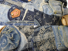 Load image into Gallery viewer, LOUIS VUITTON ルイヴィトン ボウリィ トートバッグ パッチワーク ハンドバッグ ゴールド ブルー CE1097 M95376 美品 中古 56584