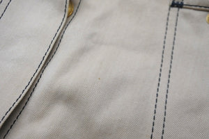 CHANEL シャネル ワイドショートパンツ ココマークボタン P03054V03329 ベージュ ゴールド金具 サイズ40 良品 中古 56619
