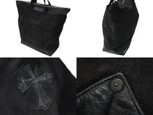 Load image into Gallery viewer, CHROME HEARTS クロムハーツ トートバッグ デニムトートバッグ ダガー ナイテッドアローズ25周年 250個限定 美品 中古 56627