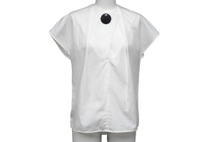 BALENCIAGA バレンシアガ タンクトップ ノースリーブ コットン ホワイト サイズ34 393291 美品 中古 56646