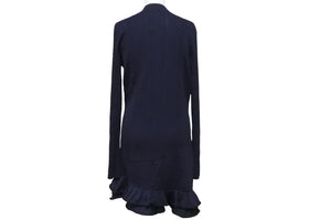 BALENCIAGA バレンシアガ ワンピース レディース ネイビー ウール サイズ38 329099 美品 中古 56647