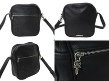 Load image into Gallery viewer, CHROME HEARTS クロムハーツ セメタリークロス クロスパッチ ショルダーバッグ ブラック レザー シルバー925 良品 中古 56682