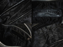 Load image into Gallery viewer, CHROME HEARTS クロムハーツ セメタリークロス クロスパッチ ショルダーバッグ ブラック レザー シルバー925 良品 中古 56682