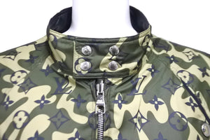 極美品 LOUIS VUITTON ルイヴィトン × 村上隆 モノグラムカモフラージュリバーシブルジャケット RM082M MNBS01PL4 サイズ46 56691