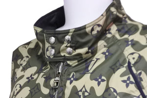 極美品 LOUIS VUITTON ルイヴィトン × 村上隆 モノグラムカモフラージュリバーシブルジャケット RM082M MNBS01PL4 サイズ46 56691