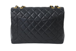 CHANEL シャネル 中マトラッセ チェーン ショルダーバッグ 4番台 ラムスキン ゴールド金具 ココマーク ロゴ 中古 56697