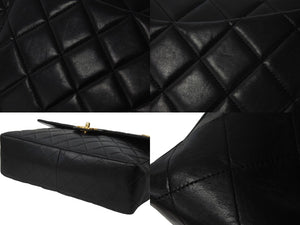 CHANEL シャネル 中マトラッセ チェーン ショルダーバッグ 4番台 ラムスキン ゴールド金具 ココマーク ロゴ 中古 56697