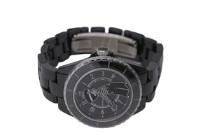 新品未使用 CHANEL シャネル 時計 J12 マドモアゼル ラパウザ 38MM H7609 セラミック 自動巻 黒文字盤 中古 56699