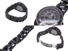 Load image into Gallery viewer, 新品未使用 CHANEL シャネル 時計 J12 マドモアゼル ラパウザ 38MM H7609 セラミック 自動巻 黒文字盤 中古 56699