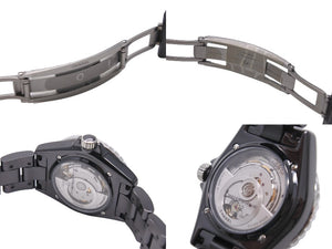 新品未使用 CHANEL シャネル 時計 J12 マドモアゼル ラパウザ 38MM H7609 セラミック 自動巻 黒文字盤 中古 56699