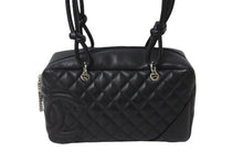 Load image into Gallery viewer, CHANEL シャネル カンボンライン ボーリング バッグ ショルダーバッグ 9番台 カーフスキン ブラック ココマーク 良品 中古 56710