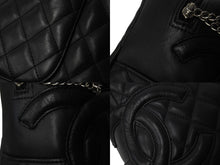 Load image into Gallery viewer, CHANEL シャネル カンボンライン ボーリング バッグ ショルダーバッグ 9番台 カーフスキン ブラック ココマーク 良品 中古 56710