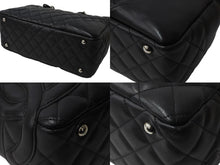 Load image into Gallery viewer, CHANEL シャネル カンボンライン ボーリング バッグ ショルダーバッグ 9番台 カーフスキン ブラック ココマーク 良品 中古 56710