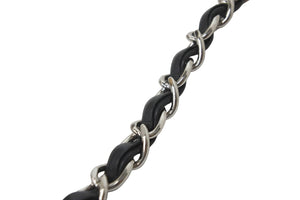 CHANEL シャネル チェーンショルダーバッグ ココマーク 12番台 2008年 パイル ラバー ブラック クリア シルバー 美品 中古 56727