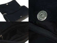 Load image into Gallery viewer, CHANEL シャネル チェーンショルダーバッグ ココマーク 12番台 2008年 パイル ラバー ブラック クリア シルバー 美品 中古 56727