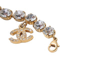 Load image into Gallery viewer, CHANEL シャネル ヴィンテージ ココマークチャームラインストーンブレスレット ゴールド 96P 良品 中古 56730