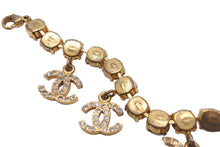 Load image into Gallery viewer, CHANEL シャネル ヴィンテージ ココマークチャームラインストーンブレスレット ゴールド 96P 良品 中古 56730
