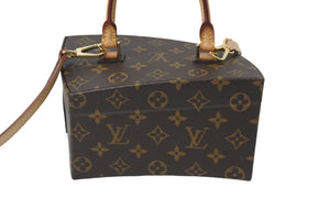 新品同様 LOUIS VUITTON ルイヴィトン ツイステッドボックス 2WAYバッグ M40275 フランクゲーリー ブラウン ゴールド 中古 56738