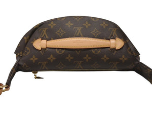 極美品 LOUIS VUITTON ルイヴィトン バムバッグ ボディバッグ ウエストバッグ M43644 モノグラム ブラウン ゴールド金具 中古 4b005674