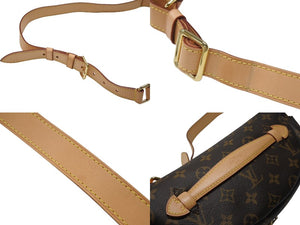 極美品 LOUIS VUITTON ルイヴィトン バムバッグ ボディバッグ ウエストバッグ M43644 モノグラム ブラウン ゴールド金具 中古 4b005674