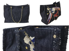 Load image into Gallery viewer, CHANEL シャネル トートバッグ チェーン 夜間飛行 10番台 マルチカラー デニム A31932 ゴールド金具 美品 中古 56742