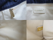 Load image into Gallery viewer, CHANEL シャネル トートバッグ チェーン 夜間飛行 10番台 マルチカラー デニム A31932 ゴールド金具 美品 中古 56742