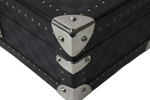 新品同様 LOUIS VUITTON N48226 ルイヴィトン トランク コフレ 8 モントル 時計ケース ダミエグラッフィット ブラック シルバー金具 中古 56751