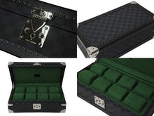 Load image into Gallery viewer, 新品同様 LOUIS VUITTON N48226 ルイヴィトン トランク コフレ 8 モントル 時計ケース ダミエグラッフィット ブラック シルバー金具 中古 56751