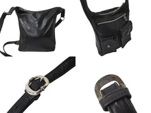 Load image into Gallery viewer, CHROME HEARTS クロムハーツ Fスリンガー マグネットボタ ショルダーバッグ バッグ ブラック シルバー925 良品 中古 56825