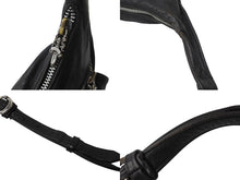 Load image into Gallery viewer, CHROME HEARTS クロムハーツ Fスリンガー マグネットボタ ショルダーバッグ バッグ ブラック シルバー925 良品 中古 56825