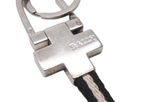 Load image into Gallery viewer, BALLY バリー キーホルダー キーチャーム キーリング ブラック ホワイト シルバー ヴィンテージ 良品 中古 56873
