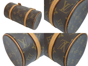 LOUIS VUITTON ルイヴィトン ハンドバッグ パピオン19 モノグラム M51389 ブラウン ゴールド金具 美品 中古 56877