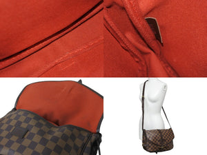 LOUIS VUITTON ルイヴィトン ショルダーバッグ ソミュール30 ダミエキャンバス N48081 ブラウン ゴールド金具 美品 中古 56879