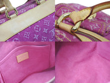 Load image into Gallery viewer, LOUIS VUITTON ルイヴィトン ハンドバッグ M95214 デニム ネオスピーディ パープル ブラウン ゴールド金具 美品 中古 56884