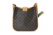 Load image into Gallery viewer, LOUIS VUITTON ルイヴィトン ショルダーバッグ M95173 ベルフォ ミュゼット ブラウン グリーン ゴールド金具 美品 中古 56909