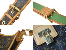 Load image into Gallery viewer, LOUIS VUITTON ルイヴィトン ショルダーバッグ M95173 ベルフォ ミュゼット ブラウン グリーン ゴールド金具 美品 中古 56909