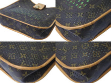 Load image into Gallery viewer, LOUIS VUITTON ルイヴィトン ショルダーバッグ M95173 ベルフォ ミュゼット ブラウン グリーン ゴールド金具 美品 中古 56909