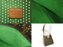 Load image into Gallery viewer, LOUIS VUITTON ルイヴィトン ショルダーバッグ M95173 ベルフォ ミュゼット ブラウン グリーン ゴールド金具 美品 中古 56909