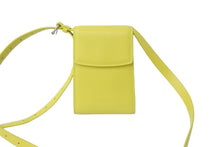 Load image into Gallery viewer, BALENCIAGA バレンシアガ ゴースト フォンホルダー ショルダーバッグ 618868 イエロー シルバー金具 レザー 美品 中古 56931