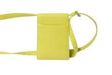 Load image into Gallery viewer, BALENCIAGA バレンシアガ ゴースト フォンホルダー ショルダーバッグ 618868 イエロー シルバー金具 レザー 美品 中古 56931