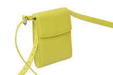 Load image into Gallery viewer, BALENCIAGA バレンシアガ ゴースト フォンホルダー ショルダーバッグ 618868 イエロー シルバー金具 レザー 美品 中古 56931