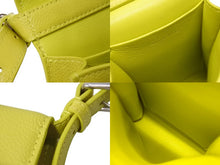 Load image into Gallery viewer, BALENCIAGA バレンシアガ ゴースト フォンホルダー ショルダーバッグ 618868 イエロー シルバー金具 レザー 美品 中古 56931